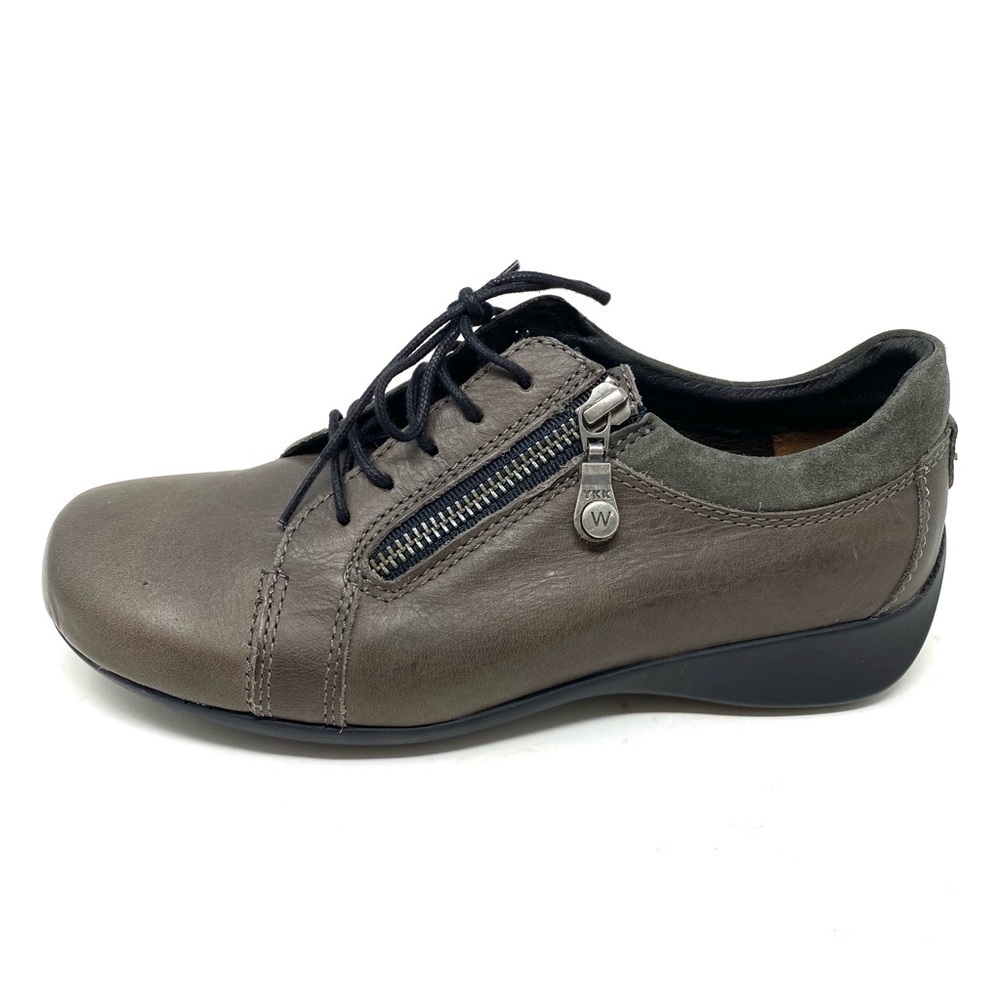 Wolky Bonnie Gray Cartago Leather Comfort Shoes